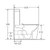 Унитаз-компакт Mixxus Premium Quadro-0402-R 675x390x855mm система смыва RIMLESS (MP6458)