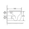 Унітаз підвісний Mixxus Premium Ellipse-0303-T3 520x365x360mm система змиву Tornado 3.0 (MP6465)