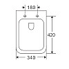 Унітаз підвісний Mixxus Premium Quadro-0301-R 490x340x360mm система змиву Rimless (MP6452)