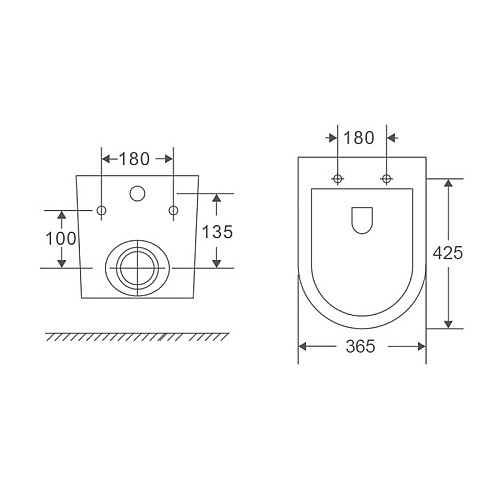 Унітаз підвісний Mixxus Premium Ellipse-0301-T3 495x365x365mm система змиву Tornado 3.0 (MP6461)