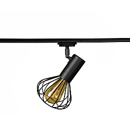 Світильник трековий MSK Electric Lotus в стилі лофт NT 14151-1 BK