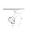 Светильник трековый MSK Electric Diadem в стиле лофт NT 22151-1 WH