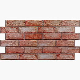 Декоративная ПВХ панель кирпич Sticker Wall SW-00001426 960х480х4 мм Коричнево-розовый