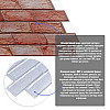 Декоративная ПВХ панель кирпич Sticker Wall SW-00001426 960х480х4 мм Коричнево-розовый