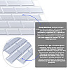 Декоративная ПВХ панель белый клинкерный кирпич Sticker Wall SW-00001431 960х480х4мм