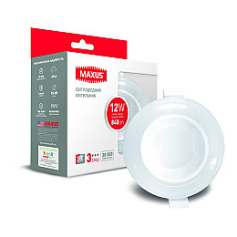 Умный светильник круг Maxus 3-step 12W Белый (1265)