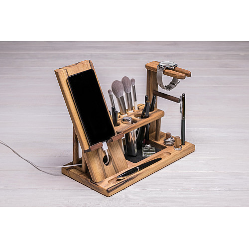 Дерев'яний органайзер для косметики ecoWalnut 300х150х250 мм