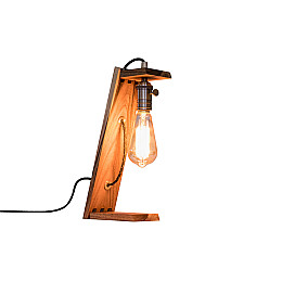Декоративный ретро LED светильник Loft Design Edison ecoWalnut