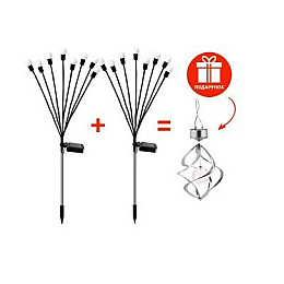 Набор фонарей для сада №7 UKC 35х15 см Серебряный (id_1327)