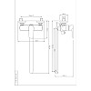 Смеситель для ванной Janedo JD-E104-6-1