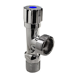 Кран угловий сантехнічний Remi KV 1/2”х3/4”