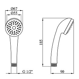 Лейка для душа HydroTherm HY-111
