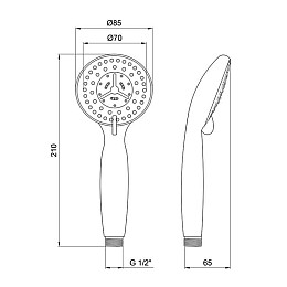 Лейка для душа HydroTherm HY-118