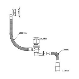 Сифон для ванни Nova 1541N
