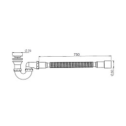 Сифон для душового піддону Nova 1620N