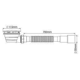 Сифон для душового піддона Nova 1625N
