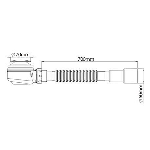 Сифон для душового піддона Nova 1630N
