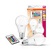 Лампочка энергосберегающая светодиодная Osram на пульте E27 LED 9 Вт 2 шт