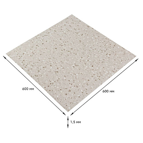 Самоклеящаяся LVT плитка Sticker Wall 600x600x1.5 мм Серый (D) SW-00001587