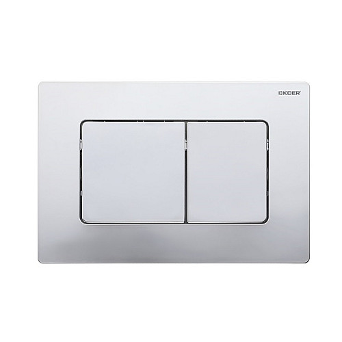 Панель змиву пластиковa Koer KT-0602-01 квадратна Хром KR5178