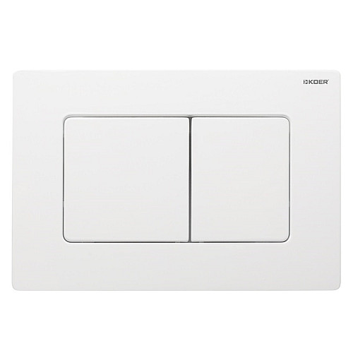 Панель змиву пластикова Koer KT-0602-03 квадратна Білий KR5180