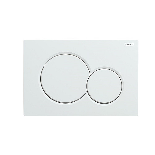 Панель змиву пластикова Koer KT-0601-03 кругла Білий KR5175