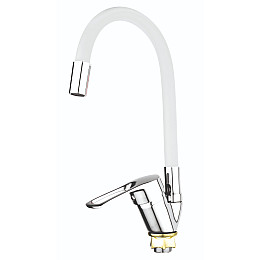 Смеситель для кухни Mixxus FANY 011 Nut Refl White без подводки MI6289