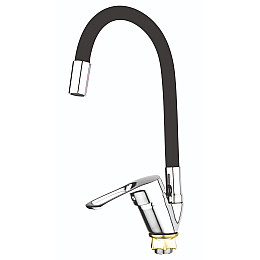 Смеситель для кухни Mixxus FANY 011 Nut Refl Black без подводки MI6287