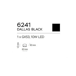 Точечный светильник TK Lighting Dallas Черный (TK6241)