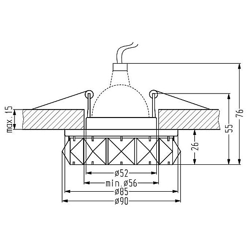 Точечный светильник Candellux SK-83 Хром (2232652)