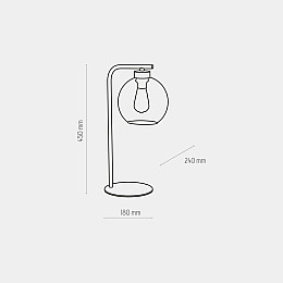 Настольная лампа TK Lighting Cubus Черный (TK5102)