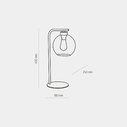 Настольная лампа TK Lighting Cubus Черный (TK5102)