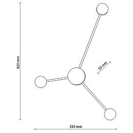 Настінний світильник TK Lighting AVIA Чорний (TK6809)
