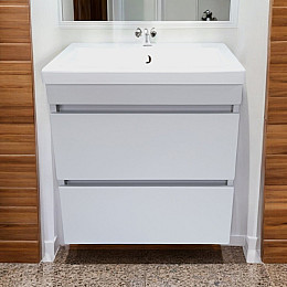 Пластиковая напольная тумба The MIX Атлант White 50х80х40 см