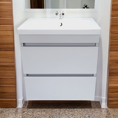 Пластиковая напольная тумба The MIX Атлант White 100х80х45 см