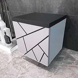 Тумба пластиковая підвісна The MIX Chaos black 60х50х45 см