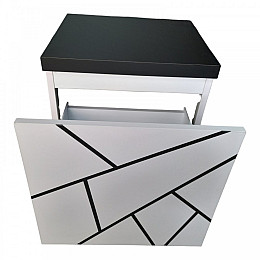 Тумба пластиковая підвісна The MIX Chaos black 70х50х45 см