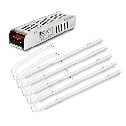 Комплект светильников LED FARADAY Electronics 5 шт и Блок питания BGL1-12V120W