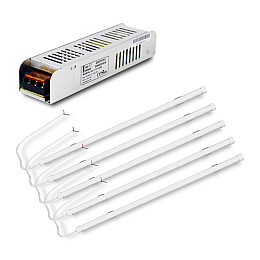 Комплект светильников LED FARADAY Electronics 5 шт и Блок питания Full Energy BGL1-12V120W