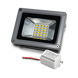 Комплект LED-прожектор Lightwell LW-10W-220 и Датчик движения с сенсором освещенности AMRS
