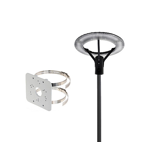 Комплект светильник светодиодный парковый Lightwell LW-GL-50S/столб парковый серый 4м/кронштейн Dahua PFA152-E