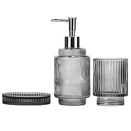 Набір для ванної Viollo на 3 предмети Sabefet Сірий AL230394