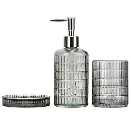 Набір для ванної Meri на 3 предмети Сірий Sabefet AL230395