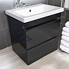 Пластиковая тумба Атлант Лами The MIX 3190 gloss ламинация с умывальником 60 см