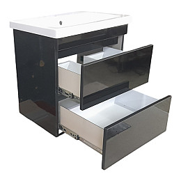 Пластикова тумба Атлант Ламі The MIX 3190 глянець ламінування з умивальником 100 см