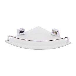 Полка для ванной Besser 260х260х40 мм угловая Серебристый