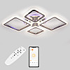 Потолочная LED люстра Sunlight 5331/2+2 R хром