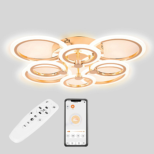 Полочная LED люстра Sunlight 5333/4+4 GLD Gold