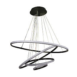 Потолочная LED люстра Sunlight 6026/2+4+6+8 черный