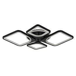 Потолочная LED люстра Sunlight 5631/2+2 R черный